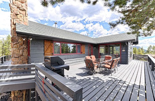 Estes Park House | Bordering RMNP! Big Views, Secluded, 6 Acres with Mountain Stream