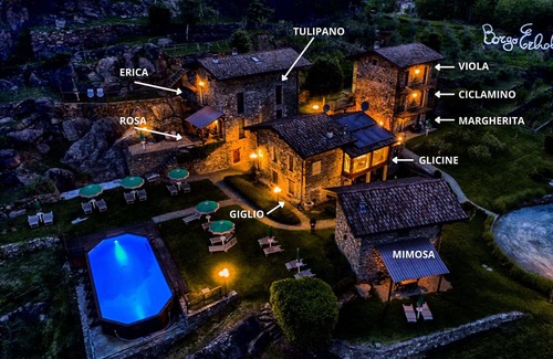 Colico Apartment | Borgo Erbiola Rosa Rustico Holiday Apartment with Pool
