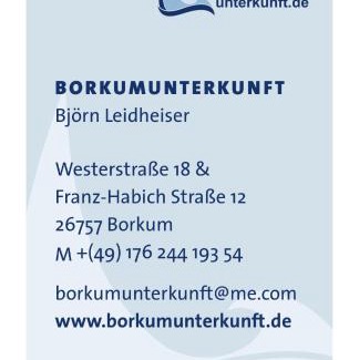 Borkum Apartment | BORKUMUNTERKUNFT - WOH1 - IM HERZEN DER INSEL