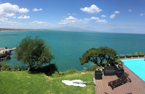 Costa Saracena-Castelluccio Villa | Breathtakin view of the sea and Etna volcano and private beach& swimming pool