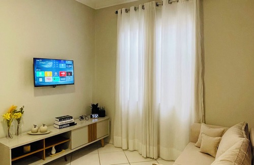 Santos Dumont Apartment | Apartment with queen bed, smart TV, garage, air and Wi-Fi. Pets allowed