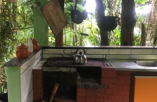 Vila da Gloria House | Family house 40m from Babitonga Bay - Kitchen open to the forest!