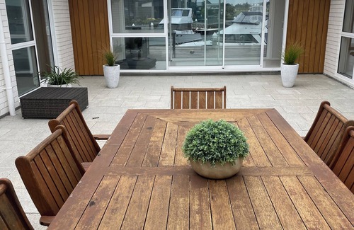 One Tree Point House | Brand new canal-front holiday home, stunning water views, private boat ramp.
