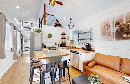 Bucksport Cabin | Brand-new dog-friendly home near Hancock Pond with firepit, grill, streaming, AC