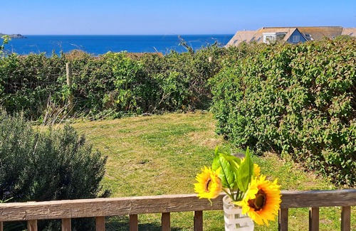 Hayle Ski Chalet | Branksome enjoys lovely sea views from its enclosed deck and also has front and rear gardens.