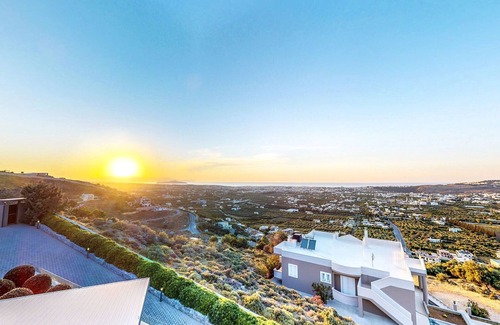 Chania Town Villa | Breathtaking Seaview Villa With Heated Pool, Chania Crete