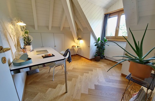 Jouxtens-Mezery Apartment | Breathtaking view of Lake Geneva and the mountains will definitely seduce you!