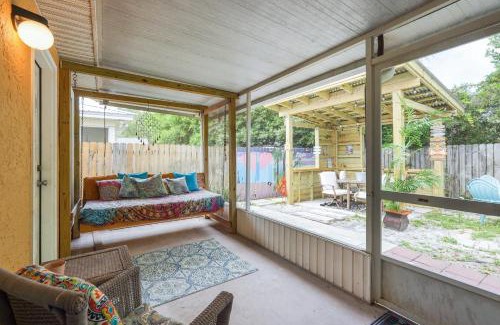 El Centro Beach House | Breezy PCB Vacation Rental with Lanai, Walk to Ocean