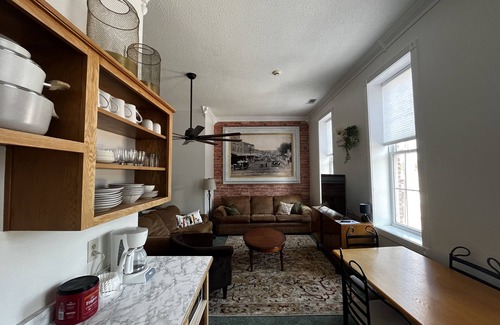 Mammoth Spring Apartment | Brickhaven Loft on Historic Main Street - walk to Spring River, State Park, more
