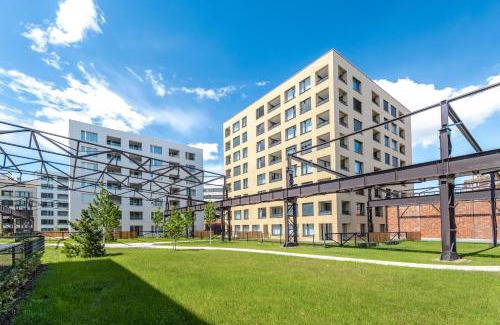 Holesovice Apartment | Bright 2BR - 8th floor, Balcony, Free Parking - by Gravity Prague