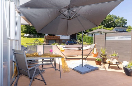Trupbach Apartment | Bright apartment (115sqm) with balcony and sun terrace