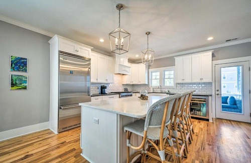 Wilmington Beach House | Bright Coastal Abode with Porch and Beach Access!