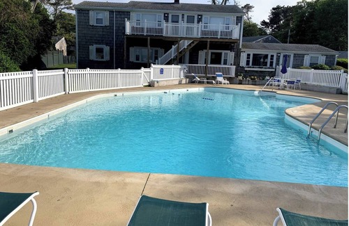 Vineyard Haven Condo | Bright condo w Pool, walking distance to town!
