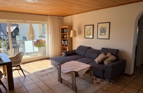 Lindlar Apartment | Bright, spacious vacation apartment on the edge of the forest; quiet; great view; close to the town center