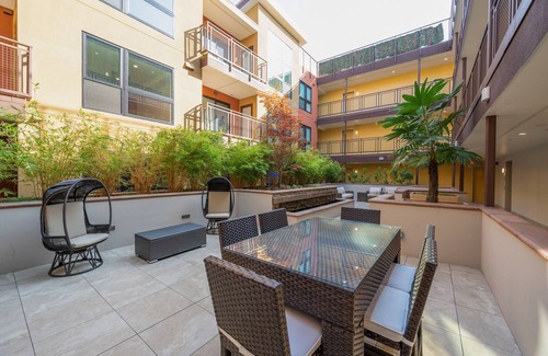 Walnut Creek Apartment | Bright & Sunny Top Floor ADA Elevator Walk Downtown Garage in-unit W/D