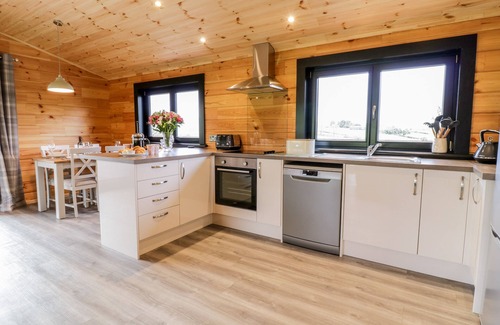 Machynlleth Cottage | BRYN EIDDON LOG CABIN, pet friendly, with hot tub in Machynlleth