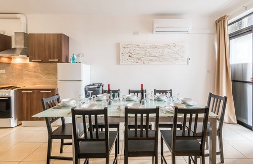 Bugibba Apartment | Bugibba - 2 bedroom apt 150m from Sea Front Fully Air Conditioned, Terraces WiFi