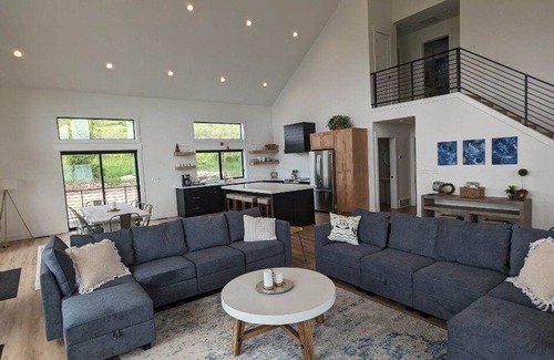 Fish Haven House | Built 2023!180-degree lake views, huge deck, 6+ acres, fiber, ping pong!