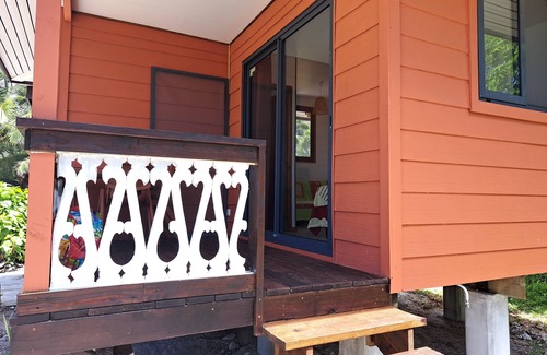 Temae House | Bungalow Alizé on stilts overlooking the lagoon and ocean