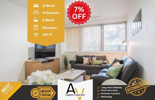 Central Milton Keynes Apartment | Business or leisure-Ready Two-Bedroom Apartment - 7 Mins from Station, Free Wi-Fi, Great for Relocation Stays By AV Hughes Properties