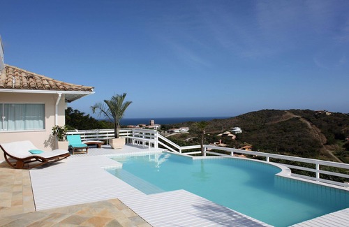 Portal da Ferradura Villa | Buz011 - Beautiful house with pool and sea view in Búzios