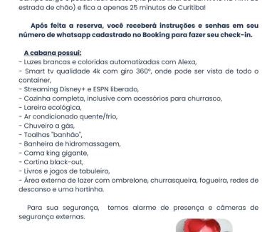 Campo Largo Cabin | Cabana Ninho do Quero-Quero