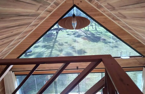 Sao Joaquim Cabin | Cabana Pequeno Bosque com dek e Vista/p o rio
