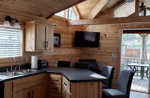 Christopher Creek Cabin | Cabin #10 is one of our new loft cabins!