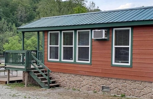 Dickerson Run Cabin | Cabin 11 - Beautiful cabin with a queen, full and twin bed. Great for days outdoors and nights in.