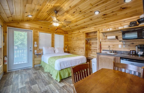 Dickerson Run Cabin | Cabin 11 - Beautiful cabin with a queen, full and twin bed. Great for days outdoors and nights in.