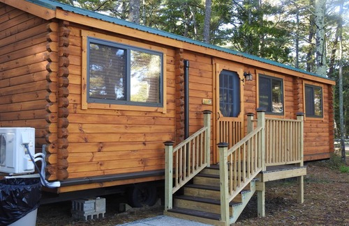 East Wareham RV Rental | Cabin #3 - Cozy 2 Bedroom in Cape Cod Maple Park Campground