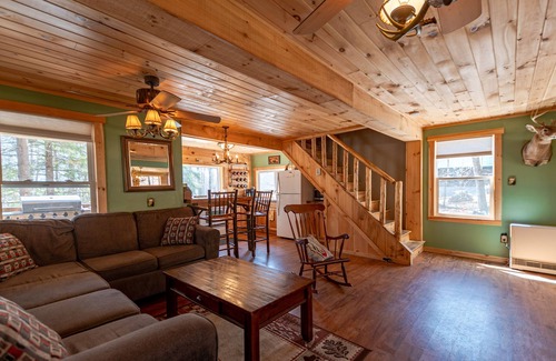 Old Forge Cabin | Cabin close to town with lake access & hot tub