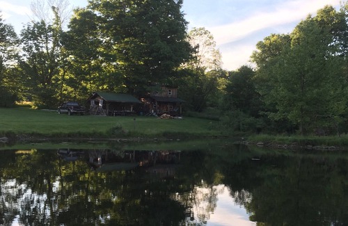 Guys Mills Cabin | Cabin in the Woods - off the grid with large pond nearby