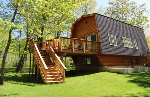 Solon Springs Cabin | Cabin In the Woods on 30 wooded acres with walking trails.