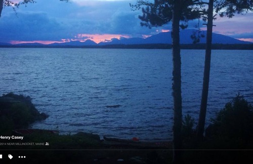Millinocket Cabin | Cabin On Ambajejus Lake With Beautiful Views of Mt. Katahdi