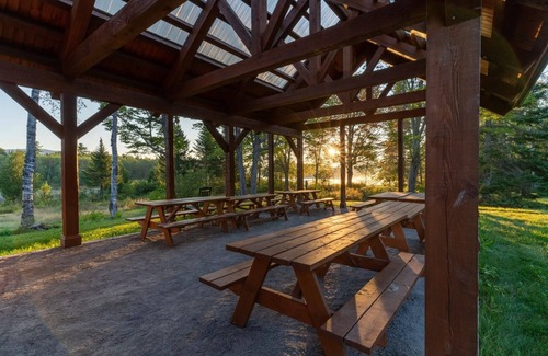 Greenville Ski Chalet | Cabin, Queen 2 Twins, Kitchenette and Shared Bathroom ADA