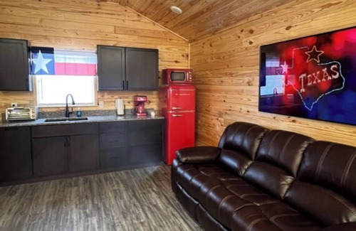 Lee County Cabin | Cabin Unit 3 of 6 Called the Texan with WiFi and AC in serene Paige