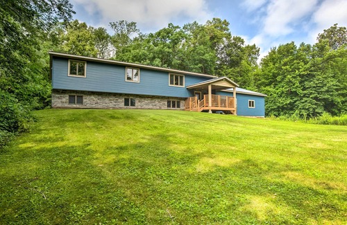 Balsam Lake Cottage | Cabin w/Dock & Porch Across From Balsam Lake
