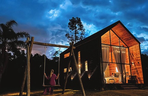 Ibirama Cabin | Cabin with hot tub and mountain views