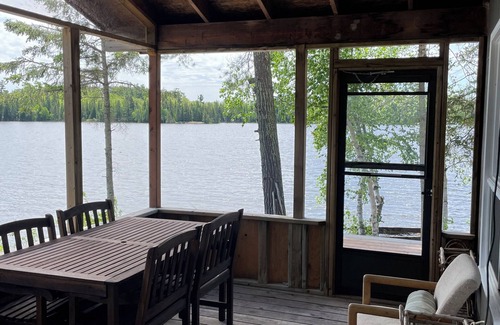 Northern Ontario Cabin | Cabin with large screened deck, on Lake of the Woods in Wiley Bay.