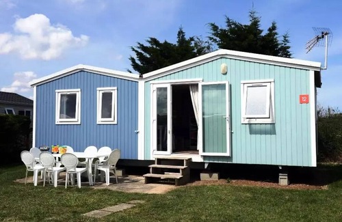 Varaville House | Campsite Les Peupliers * - Mobil Home Grand Confort 4 Rooms 6/8 People Covered Terrace