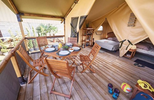 Hauterives House | Camping Flower le Château* - Lodge Bali 3 rooms 4/5 people Without sanitary facilities
