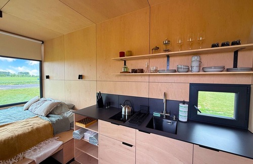 Zonnemaire Ski Chalet | Camping Hofstede Zonnevliet - Tiny house