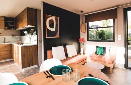 Aizenay Villa | Camping La Forêt * - Mobile home O'HARA 844 VIP garden side - 2 bedrooms for 4 people