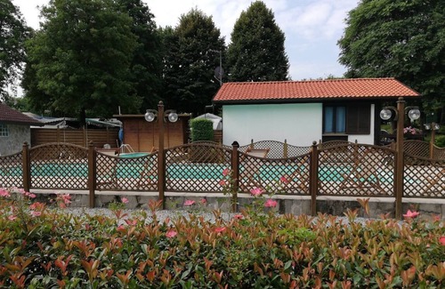 Barza House | Camping Smeraldo Dormeletto Mobilehome Standard with lake view for 4 persons