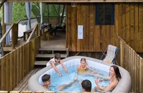 Bauduen Ski Chalet | Camping Tikayan Rives du Lac de Sainte Croix* - EDZNA CHALET. STANDARD WITH SPA. 2 persons