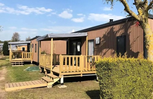 Quettehou House | Campsite Le Rivage* - Mobile Home 3-room cabin for 4 people Without sanitary facilities