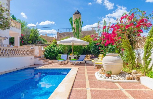 Colonia de Sant Pere Villa | Can Nicolau - Villa With Private Pool. Free Wifi