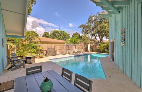 Port Canaveral House | Cape Canaveral Cottage with Pool - Walk to Beach!