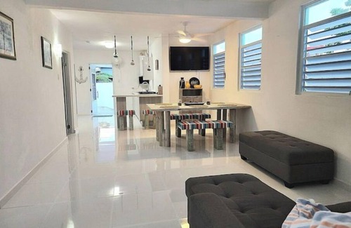 Arroyo House | Caribbean Sea Beach Front 1st fl Fisherman Village Boardwalk A/C WiFi BBQ House